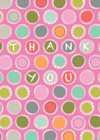 Colorful Dots Thank You Cards [With 12 Envelopes]