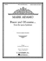 Peace: Yes! of Course... from the Opera Lysistrata: Mezzo-Soprano