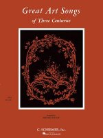 Great Art Songs of Three Centuries: Low Voice