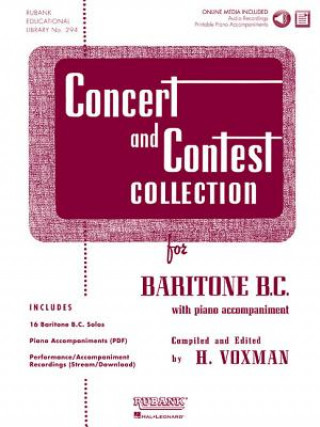 Concert and Contest Collection: Solo Part W/CD - Baritone B.C.