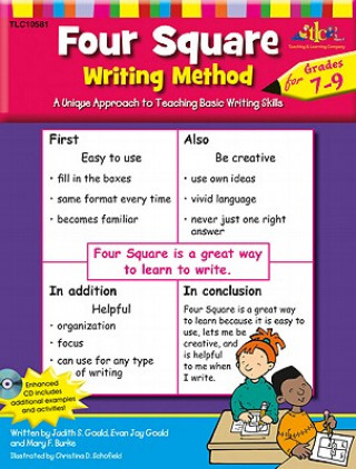 Four Square: Writing Method Grades 7-9 W/Enhanced CD: A Unique Approach to Teaching Basic Writing Skills