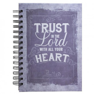 Journal - Wirebound - Canvas - Purple - Trust