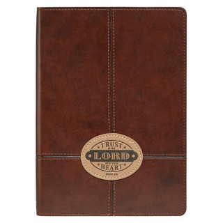 Journal - Lux-Leather - Brown Trust in the Lord Patch