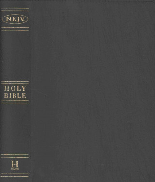 NKJV Super Giant Print Reference Bible, Black Genuine Leather Indexed