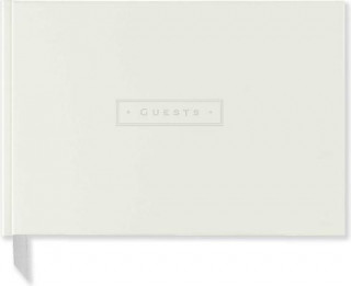 White Leather Guest Book (Peter Pauper Press)(Kemény kötésű)