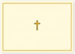 Gold Cross Note Cards [With 15 Enveolopes]