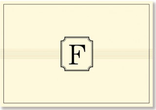 Monogram Note Cards 'f' (Stationery, Boxed Cards)