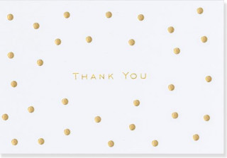 Gold Dots Thank You Notes (Stationery, Note Cards, Boxed Cards)