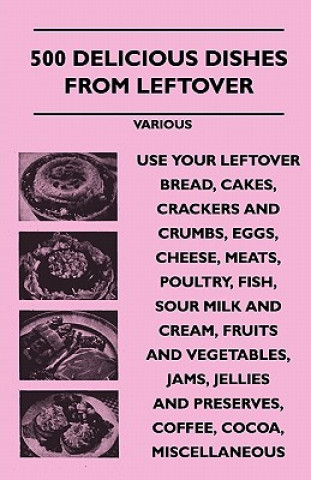 500 Delicious Dishes from Leftover - Use Your Leftover Bread, Cakes, Crackers and Crumbs, Eggs, Cheese, Meats, Poultry, Fish, Sour Milk and Cream, Fru