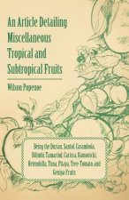 Article Detailing Miscellaneous Tropical and Subtropical Fruits Being the Durian, Santol, Carambola, Bilimbi, Tamarind, Carissa, Ramontchi, Ketembilla