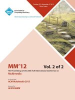 MM12 Proceedings of the 20th ACM International Conference on Multimedia Vol 2