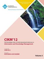 Cikm12 Proceedings of the 21st ACM International Conference on Information and Knowledge Management V3