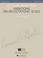 Leonard Bernstein - Variations on an Octatonic Scale: Recorder and Cello (Original Version) Performance Score