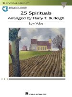 25 Spirituals Arranged by Harry T. Burleigh: With a CD of Recorded Piano Accompaniments Low Voice, Book/CD