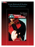 Viola Methods, Studies and Chamber Music: The Ultimate Collection CD Sheet Music CD-ROM