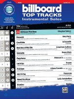 Billboard Top Tracks Instrumental Solos: Flute, Book & CD