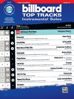 Billboard Top Tracks Instrumental Solos: Tenor Sax, Book & CD