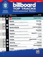 Billboard Top Tracks Instrumental Solos for Strings: Violin, Book & CD