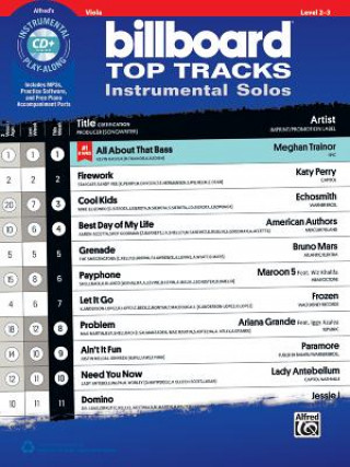 Billboard Top Tracks Instrumental Solos for Strings: Viola, Book & CD