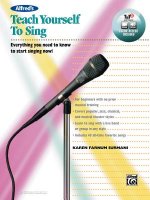 Alfred's Teach Yourself to Sing: Everything You Need to Know to Start Singing Now!, Book, DVD & Online Audio, Video & Software