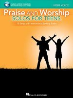 Praise and Worship Solos for Teens, High Voice