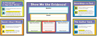 Evidence-Based Reading and Writing Bulletin Board Set