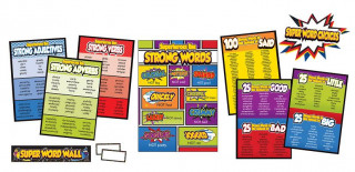 Super Power Super Word Choices Bulletin Board Set