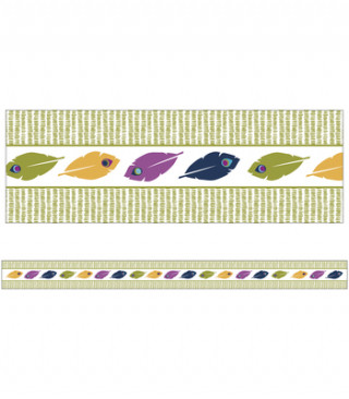 You-Nique Feather Stripe Straight Borders