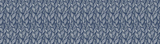 You-Nique Navy Feather Straight Borders