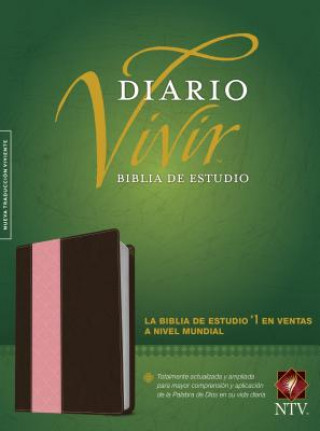 Biblia de estudio del diario vivir NTV (Letra Roja, SentiPiel, Cafe/Rosa)
