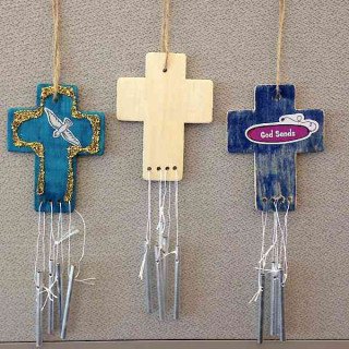 Vacation Bible School (Vbs) 2016 Surf Shack Cross Wind Chimes (Pkg of 12): Catch the Wave of God's Amazing Love