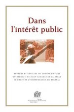 Dans L'Interet Public: Rapport Et Articles Du Groupe D'Etude Du Barreau Du Haut-Canada Sur La Regle de Droit Et L'Independance Du Barreau
