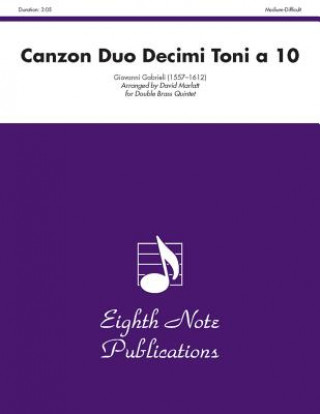 Canzon Duo Decimi Toni a 10: Score & Parts