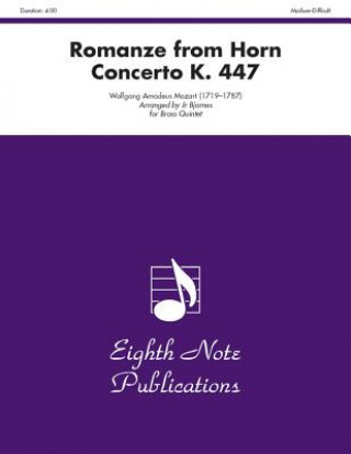 Romanze from Horn Concerto K. 447: Medium-Difficult: For Brass Quintet