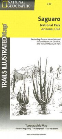 Saguaro National Park Arizona, USA: Topographic Map