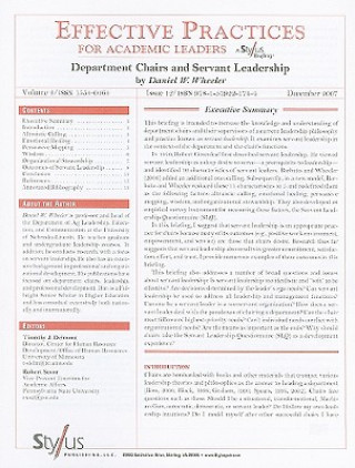 Effective Practices for Academic Leaders, Volume 2 Issue 12