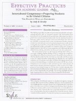 Intercultural Competency--Preparing Students to Be Global Citizens: The Baldwin-Wallace Experience, Issue 1