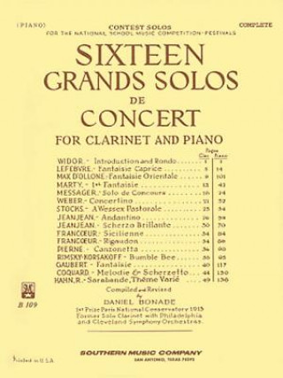 16 SIXTEEN GRAND SOLOS DE CONCERT