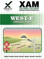 West-E Physics 0265 Teacher Certification Test Prep Study Guide