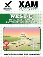 Designated World Language: Spanish 0191: Washington Teachers Certification Exam