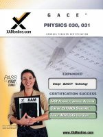Gace Physics 030, 031 Teacher Certification Test Prep Study Guide