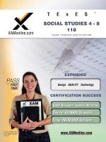TExES Social Studies 4-8 118: Teacher Certification Exam