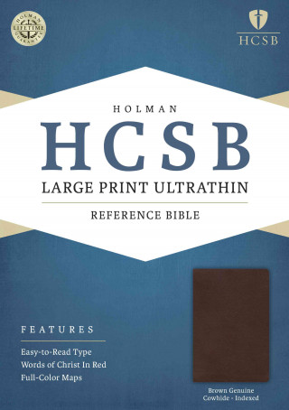 Large Print Ultrathin Reference Bible-HCSB