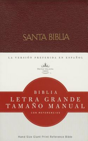 RVR 1960 Biblia Letra Grande Tamano Manual, borgona imitacion piel con indice