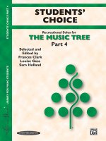 The Music Tree Students' Choice: Part 4 -- A Plan for Musical Growth at the Piano