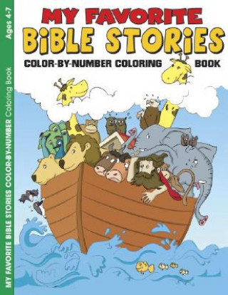 My Favorite Bible Stories 6pk: Color by Number Activity Book