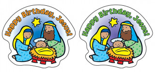 Happy Birthday, Jesus! Shape Stickers