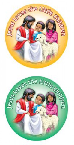 Jesus Loves the Little Children Shape Stickers