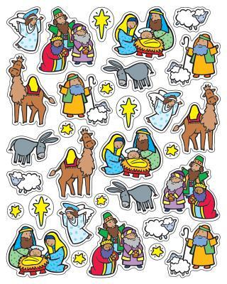 The Nativity Shape Stickers
