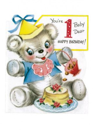 Teddy Bear First Birthday Card [With 6 Envelopes]